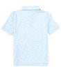 Color:Wake Blue - Image 2 - Little/Big Boys Boys 4-16 Short Sleeve That Floral Feeling Printed Performance Polo Shirt