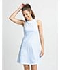 Color:Classic White - Image 4 - Lyllee Geometric Print Performance Dress