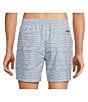 Color:Subdued Blue - Image 2 - Ocean Water Stripe 6#double; Inseam Family Matching Swim Trunks