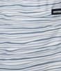 Color:Subdued Blue - Image 3 - Ocean Water Stripe 6#double; Inseam Family Matching Swim Trunks