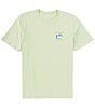 Color:Heather Smoke Green - Image 2 - Original Skipjack Heather Short Sleeve Graphic T-Shirt