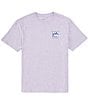 Color:Heather Wisteria Purple - Image 2 - Original Skipjack Heather Short Sleeve Graphic T-Shirt