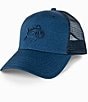 Color:Navy - Image 1 - Over Clubbin' Print Performance Trucker Hat