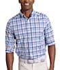 Southern Tide Performance Stretch Brrr° Intercoastal Charlesport Plaid Long Sleeve Woven Shirt, Color:Riviera Rose - Image 1