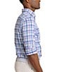 Southern Tide Performance Stretch Brrr° Intercoastal Charlesport Plaid Long Sleeve Woven Shirt, Color:Riviera Rose - Image 3