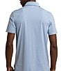 Color:Clearwater Blue - Image 2 - Performance Stretch Brrr°-eeze Baytop Stripe Short Sleeve Polo Shirt