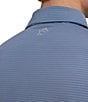 Color:Aged Denim - Image 3 - Performance Stretch Brrr°-eeze Baytop Stripe Short Sleeve Polo Shirt