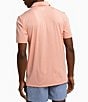 Color:Apricoat Blush Coral - Image 2 - Performance Stretch Driver Baywoods Stripe Short Sleeve Polo Shirt