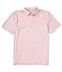 Color:Light Pink - Image 1 - Performance Stretch Driver Carova Stripe Short Sleeve Polo Shirt