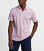 Color:Light Pink - Image 2 - Performance Stretch Driver Carova Stripe Short Sleeve Polo Shirt