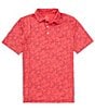 Color:Teaberry Pink - Image 1 - Performance Stretch Driver Dive In Printed Short Sleeve Polo Shirt