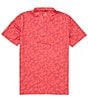 Color:Teaberry Pink - Image 2 - Performance Stretch Driver Dive In Printed Short Sleeve Polo Shirt