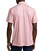 Color:Apricot Blush Coral - Image 2 - Performance Stretch Driver Getting Ziggy With It Short Sleeve Polo Shirt