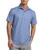 Color:Coronet Blue - Image 1 - Performance Stretch Driver Getting Ziggy With It Short Sleeve Polo Shirt
