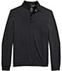Southern Tide Performance Stretch Schooner Quarter-Zip Pullover, Color:Caviar Black - Image 1