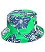Color:Khaki - Image 2 - Reversible Floral Bucket Hat