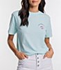Color:Baltic Teal - Image 1 - Shell Trio Short Sleeve Crew Neck T-Shirt