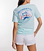 Color:Baltic Teal - Image 2 - Shell Trio Short Sleeve Crew Neck T-Shirt