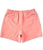 Color:Sunkist Coral - Image 2 - Solid Tonal 2.0 6#double; Inseam Swim Trunks