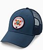 Color:Seven Seas Blue - Image 1 - State Patch Florida Performance Trucker Hat