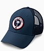 Southern Tide State Patch South Carolina Performance Trucker Hat, Color:Seven Seas Blue - Image 1