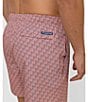 Color:Desert Flower Coral - Image 3 - Vacation Views 6#double; Inseam Swim Trunks