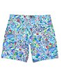 Color:Blue Peri - Image 1 - x Lilly Pulitzer BRRR°die Lilly Loves South Carolina Printed 8#double; Inseam Shorts