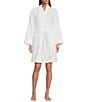 Color:White - Image 1 - Spa Essentials By Sleep Sense Turkish Cotton Blend Short Cozy Terry Wrap Robe