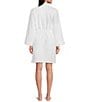 Color:White - Image 2 - Spa Essentials By Sleep Sense Turkish Cotton Blend Short Cozy Terry Wrap Robe