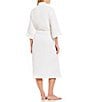 Color:White - Image 2 - Spa Essentials by Sleep Sense Waffle Knit Cozy Wrap Robe