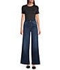 Spanx 2.0 Stretch Pull On Wide Leg Jeans, Color:Pacific Wash - Image 3