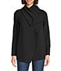 Spanx AirEssentials® Coordinating Drapefront Long Sleeve Cardigan, Color:Very Black - Image 2