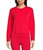 Spanx AirEssentials® Coordinating Knit Long Sleeve Side Slit Top, Color:Spanx Red - Image 4