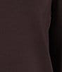 Spanx AirEssentials® Coordinating Knit Long Sleeve Side Slit Top, Color:Truffle Brown - Image 6