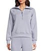 Spanx AirEssentials® Coordinating Long Sleeve Half Zip Jacket, Color:Himalayan Cloud - Image 2
