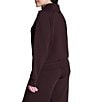 Spanx AirEssentials® Coordinating Long Sleeve Half Zip Jacket, Color:Truffle Brown - Image 2