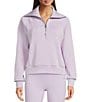 Spanx AirEssentials® Coordinating Long Sleeve Half Zip Jacket, Color:Verbena - Image 2