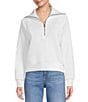 Spanx AirEssentials® Coordinating Long Sleeve Half Zip Jacket, Color:Powder - Image 4