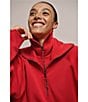 Spanx AirEssentials® Coordinating Long Sleeve Half Zip Jacket, Color:Spanx Red - Image 4