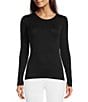 Color:Very Black - Image 1 - Better Base Long Sleeve Crew Neck Eco-Conscious Top
