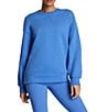 Spanx Cotton Fleece Long Sleeve Crew Neck Tunic - Image 1