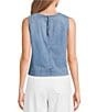 SPANX Crew Neck Sleeveless Woven Top - Image 2