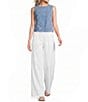 SPANX Crew Neck Sleeveless Woven Top - Image 3