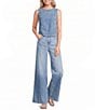 Spanx SPANX® Crew Neck Sleeveless Woven Top - Image 3
