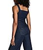 Spanx Denim Square Neckline Button Front Vest, Color:Raw Indigo Wash - Image 2