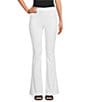 Color:White - Image 1 - Flare Leg High Rise Stretch Jeans
