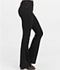 Color:Clean Black - Image 2 - Flare Pull-On High Rise Stretch Jeans
