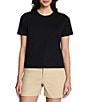 SPANX® Lightweight Cotton Crewneck Tee - Image 1