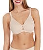 Color:Champagne Beige - Image 1 - Low Profile Molded Cup Minimizer Unlined Bra