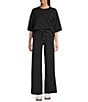 Spanx AirEssentials Wide Leg Pull On Drawstring Coordinating Pants, Color:Very Black - Image 3